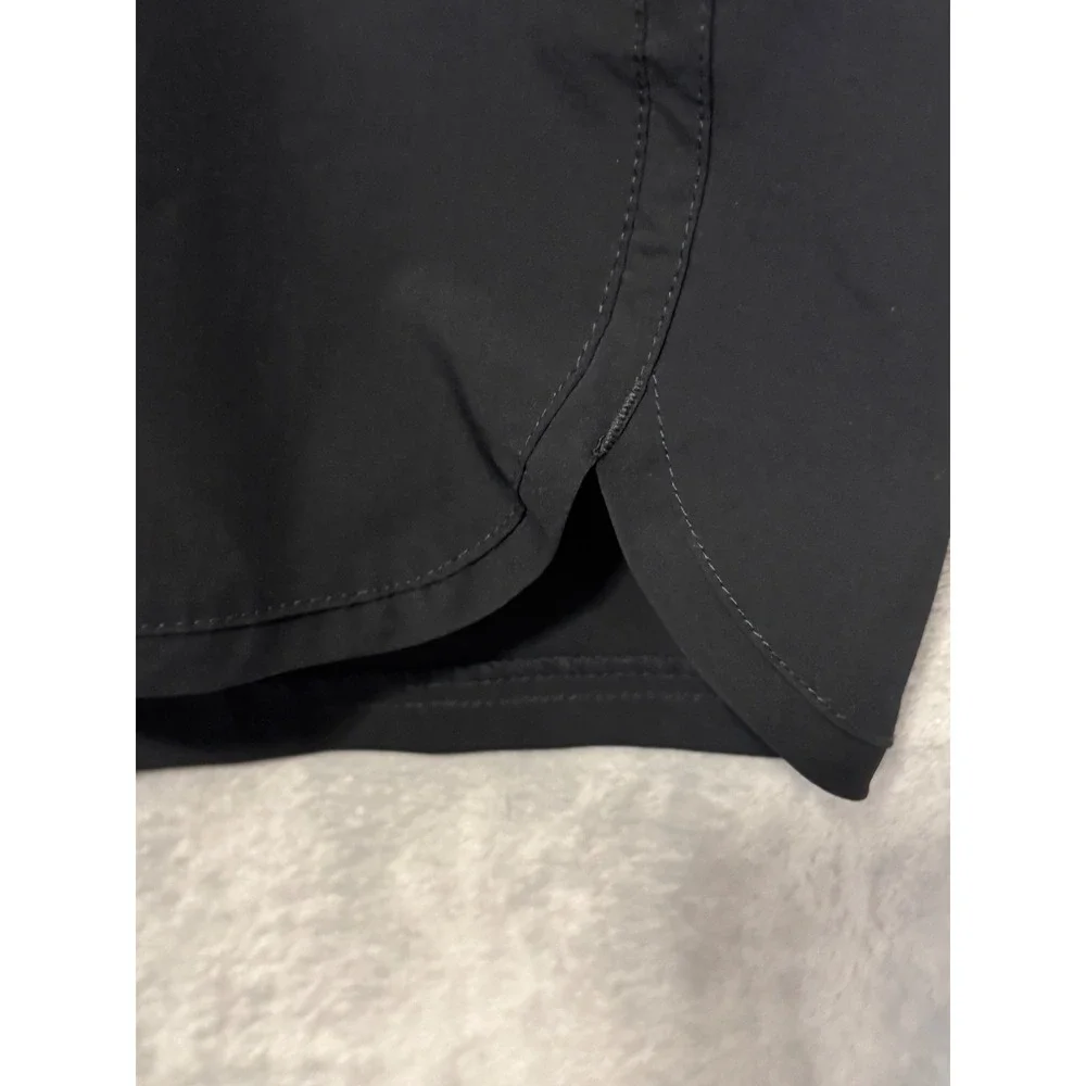 Lands End Womens 20W Black Active‎ Shorts Drawstring Pockets Stretch Hiking Gym